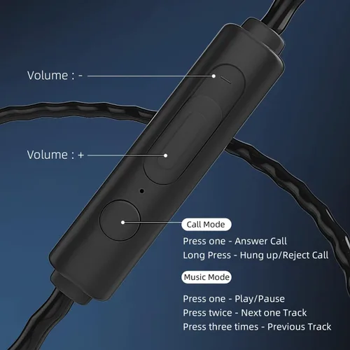 Vista 4 de Auriculares con cable con micrófono, paquete de 5, auriculares intrauditivos con estéreo de graves pesados, auriculares con cable con aislamiento