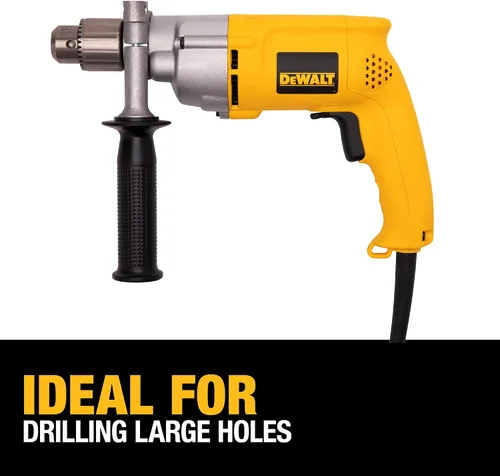 Vista 4 de DEWALT Taladro con cable, 7.8 amperios, 1/2 pulgada (DW245)