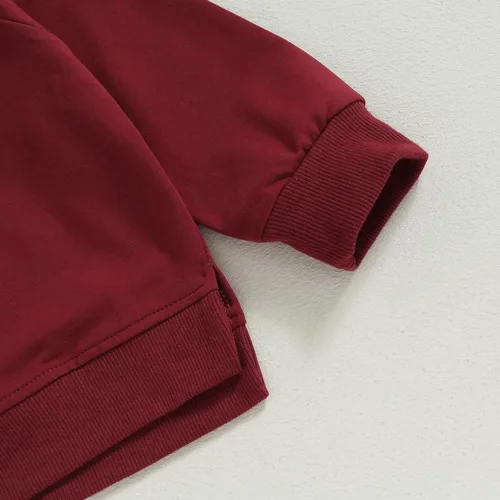 Vista 6 de Sudadera unisex de algodón de color sólido para bebé, camiseta de manga larga con cuello redondo