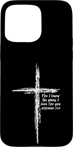 Vista 31 de Cross I Know The Plans Verse Bible Jesus God - Funda de regalo cristiana para iPhone 17