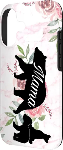 Vista 2 de Mama Bear Mom Gift Phone Holder - 2 Cubs Kiddo Mom Case for iPhone 17