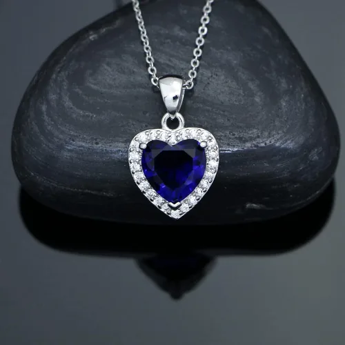 Vista 6 de GZWHD Collares con dije de corazón para mujeres y niñas, con circonita cúbica, regalo de San Valentín, día de la madre, Navidad, aniversario, regalo