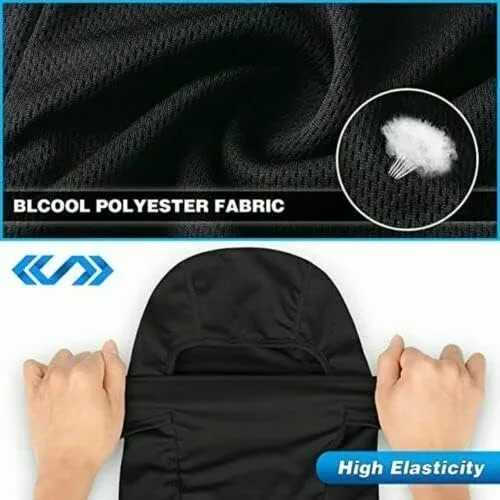 Vista 4 de Pasamontañas con protección UV para hombres y mujeres, diseño de búho, táctica, ligera, para esquí, motocicleta, correr, equitación, color negro