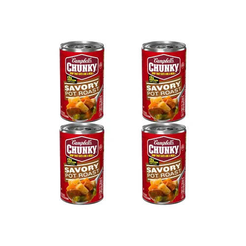 Vista 13 de Campbell's Chunky Sopa, Sopa Sabrosa de Asado en Olla, lata de 18.8 oz