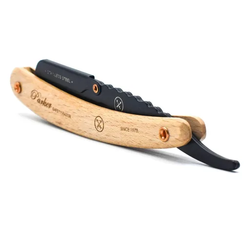 Vista 4 de Parker SRP - Maquinilla de afeitar recta con mango de madera de pino, 5