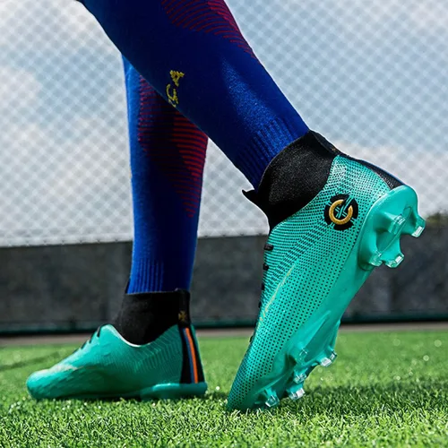Vista 6 de Botas de fútbol para hombre, zapatos de fútbol profesionales, zapatos de competiciónentrenamiento para niños