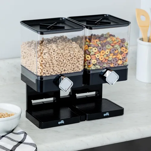 Vista 2 de Zevro Dispensador individual de comida seca edición compacta, Blanco