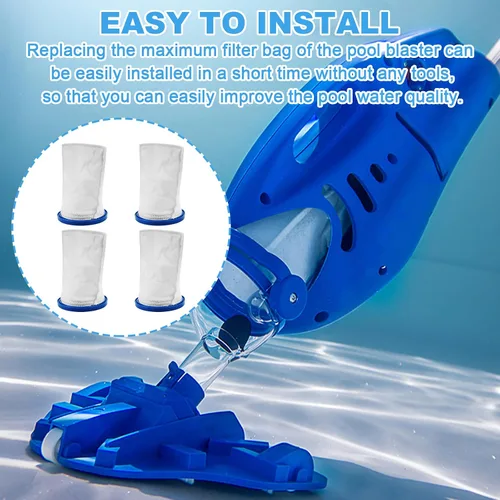 Vista 5 de Bolsas de microfiltro, bolsa de filtro multicapa X-treme para Pool Blaster Max, iVAC C2, iVac 250, Volt FX-4, Catfish Ultra y Jacuzzi JPV200