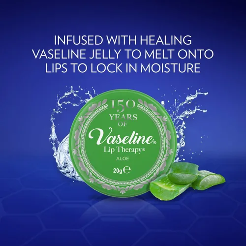 Vista 4 de Vaseline Terapia de labios Vaseline Lip Balm Hidratante labial para labios muy secos Aloe 0.71 oz