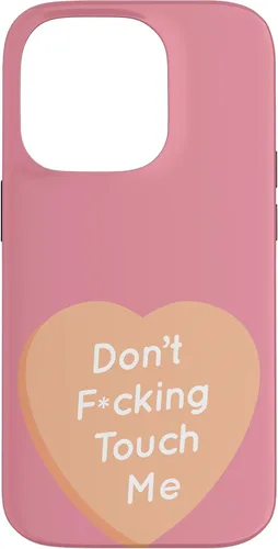Vista 17 de Don't F Touch Me - Carcasa para iPhone 17, diseño de texto de corazón