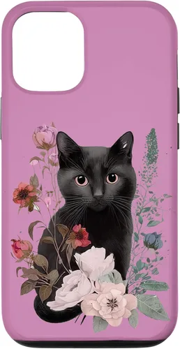 Vista 11 de Funda para iPhone 12 mini gato negro gatito gatito lindo animal mascota