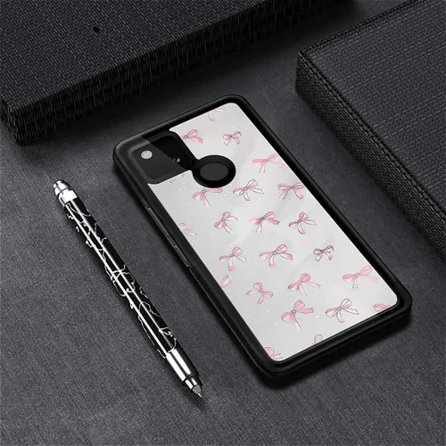 Vista 1653 de Compatible con Google Pixel 4A 5G Mobile Case Creative Acrylic Panel trasero Silicona Protección Grip especialmente diseñado para Google Pixel 4A 5G