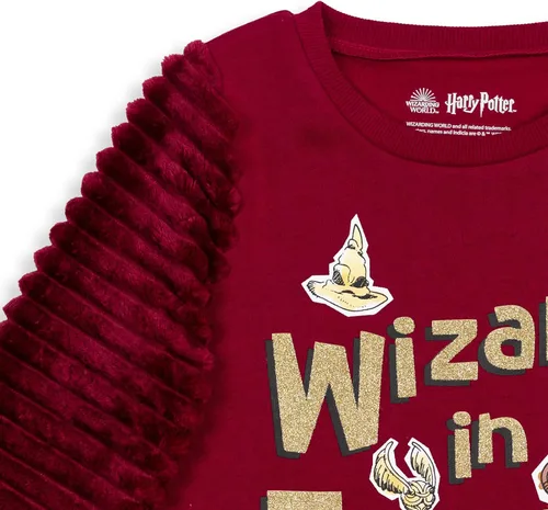 Vista 6 de Harry Potter Conjunto de sudadera y leggings de forro polar de piel sintética para niñas