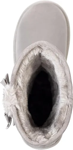 Vista 6 de KRABOR Womens Suede Snow Boots Mid-Calf Winter Shoes with Side Bows