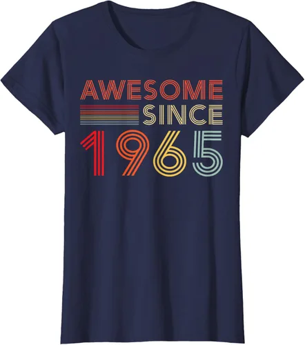 Vista 27 de Camiseta retro de 60 cumpleaños decoraciones para hombres 60 años 1965 60, Negro