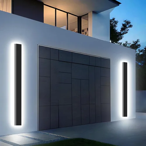 Vista 11 de Lámpara de Pared Moderna para Exteriores de 31 Pulgadas, Regulable 3000K-6000K, Aplique de Pared Lineal para Exteriores Impermeable IP65, Luces LED
