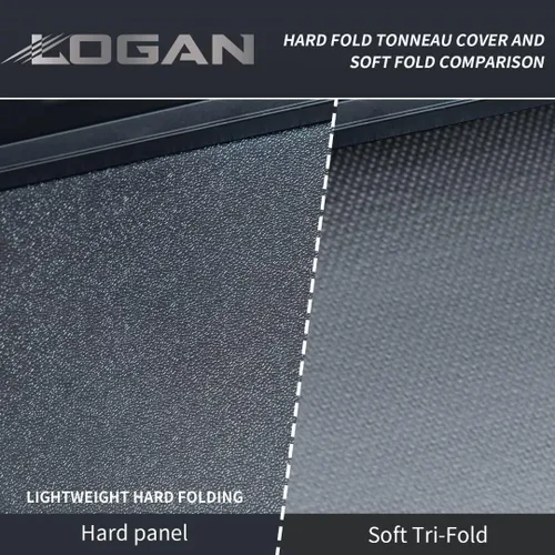 Vista 4 de Logan Cubierta plegable dura y ligera para Toyota Tundra 2022 2023 2024, cubierta plegable dura compatible con Toyota Tundra 2022 2023 2024 de 5.6