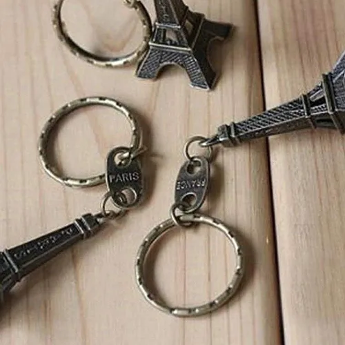 Vista 5 de Wristlet Keychain 3D Cute Tower Paris French Souvenir Adornment Novelty Keychain Other