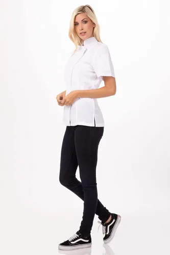 Vista 4 de Chef Works Abrigo de chef Springfield para mujer