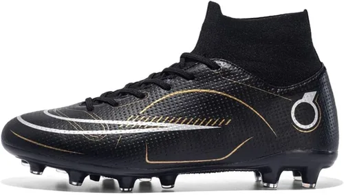 Vista 2 de ESXGED Botas de fútbol para mujer, zapatos deportivos para hombre, para exteriores e interiores, cómodos, para correr, caminar, estudiantes, zapatos