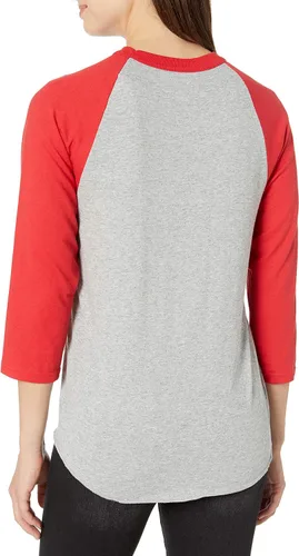 Vista 2 de Soffe Divertida novedad Navidad Sloga Raglan-I vino a trineo
