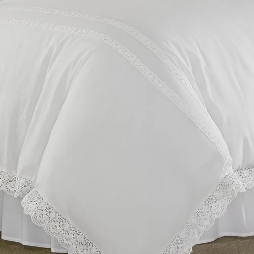 Vista 5 de Laura Ashley - Juego de funda de edredón tamaño individual, ropa de cama reversible de algodón con funda a juego, decoración ligera del hogar