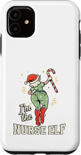 Vista 7 de I'm The Nurse Elf Funny Matching Family Christmas Group Case for iPhone 16
