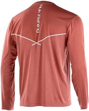 Vista 2 de HUK Icon X Camiseta de pesca con protección solar y manga larga para hombre