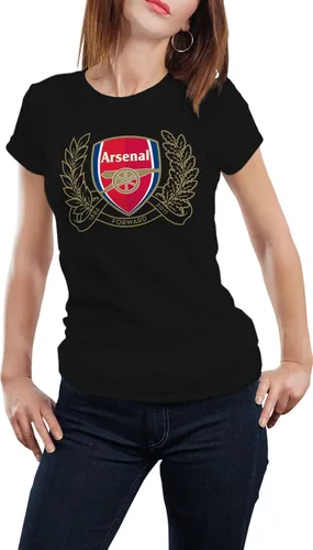 Vista 3 de Arsenal F.C. Camiseta unisex para fanáticos del fútbol, camiseta de manga corta con cuello redondo, camiseta con gráfico de Arsenal Crest
