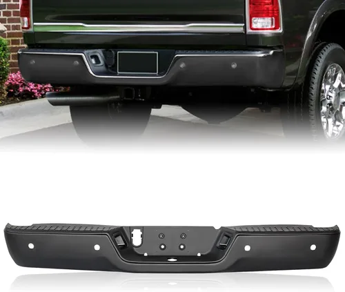 Vista 21 de SOCKIR Conjunto de parachoques de paso trasero con revestimiento antióxido Compatible con 2002-2008 Dodge Ram 1500 2003-2009 Ram 2500 3500 Pickup