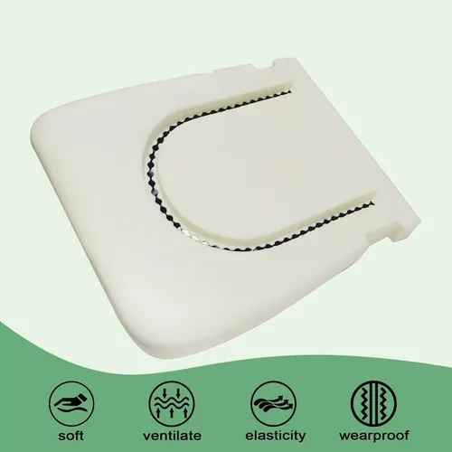 Vista 3 de Priprilod Cojín de espuma para asiento inferior del lado del conductor compatible con Ford F250 F350 F450 F550 Lariat, XLT con cuero, Dually, 2WD