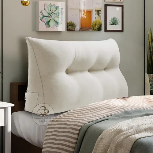 Vista 59 de WOWMAX - Almohada grande triangular con respaldo para cabecera, almohada de posicionamiento para lectura en forma de cuña, con funda extraíble