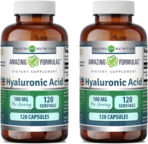 Vista 10 de Cápsulas de ácido hialurónico 0,0035 oz (120 cápsulas), refuerza el tejido conectivp y las articulaciones, para tener una piel sana y joven, paquete