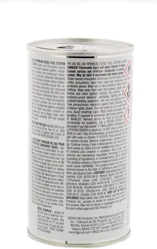 Vista 2 de Limpiador de sistema de combustible diésel premium BG 245, lata de 11 onzas