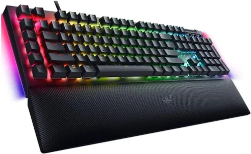 Vista 2 de Razer RZ03-04690200 BlackWidow V4 Teclado mecánico con interruptor verde con cable de tamaño completo con Chroma RGB (renovado)