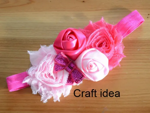 Vista 4 de yycraft Pack de Flores de estrás de 2 pulgadas con perla para manualidades.