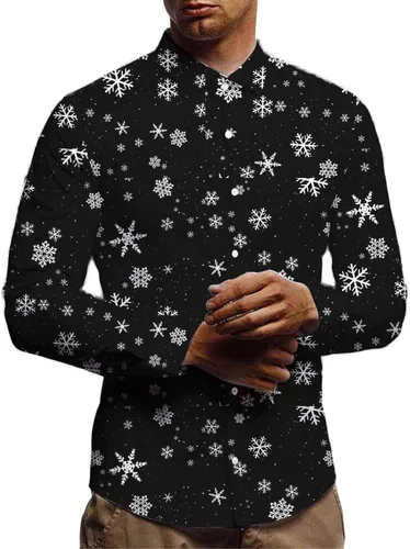 Vista 4 de ITISME Camisa hawaiana de manga corta para hombre, estampado floral, casual, con botones, camisas tropicales de moda, tallas grandes