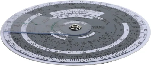 Vista 5 de E6B Circular Flight Computer Slide Rule, For Student Pilot-Flight Training
