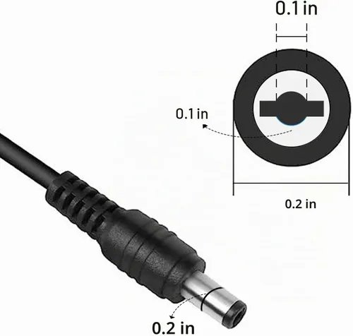 Vista 2 de Adaptador de fuente de alimentación de pared de 12 V CC 2A con enchufe de 0.083 in x 5.5 2A (2000 MA) CA 100-240 V a CC 12 voltios, adaptador