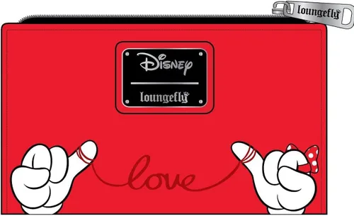 Vista 2 de Loungefly Mickey+Minnie Valentines Flap Wallet