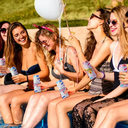 Vista 7 de Bach to The 90s Bachelorette Party Slim Can Coolers 90s Theme Bachelorette Party Can Sleeves