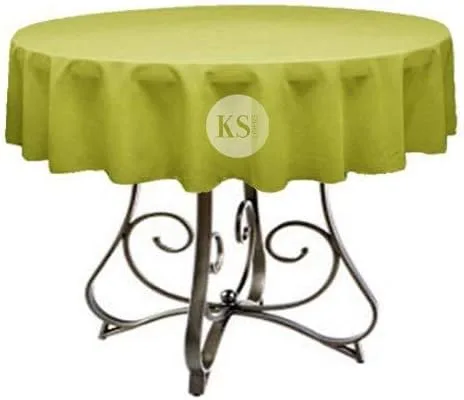 Vista 24 de Mantel redondo de poliéster de 72 pulgadas, disponible en más de 45 colores, ideal para restaurantes y superposiciones versátiles de eventos, elige