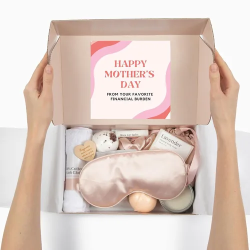 Vista 3 de Dear Ava Regalos de spa para mujeres Cuidado personal orgánico de lujo anti estrés relajante baño y cuerpo Kit de cesta para ella con tarjeta