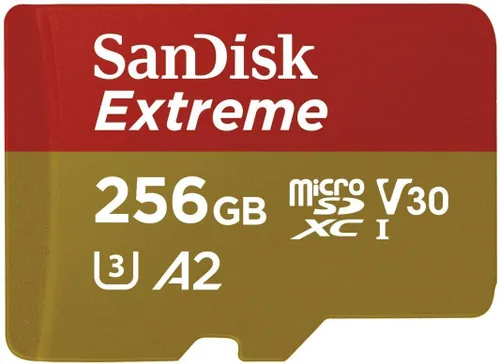Vista 3 de SanDisk Extreme MicroSDXC UHS-I Clase 10 - Tarjeta de memoria para drones DJI (256 GB) Funciona con Avata y Goggles 2 (SDSQXAV-256G-GN6MN) con 1