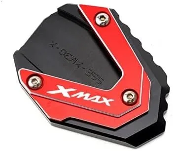 Vista 14 de KAnduo M para Yamaha Xmax 300 X-MAX 125 250 300 400 motocicletas Kickstand lateral soporte ampliador Pad y soporte soporte soporte columna auxiliar