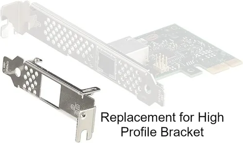 Vista 4 de Soporte de perfil bajo para I210-T1 E0X95AA 728562-001 697356-001 FHNX8 G74359-002 G74359-003 LP