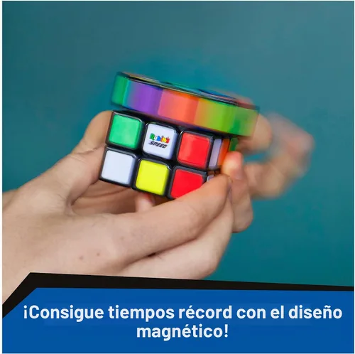 Vista 2 de Cubo Rubik, cubo de velocidad magnético 3x3, rompecabezas para resolver problemas, rompecabezas clásico de emparejamiento de colores, juguete Nueva