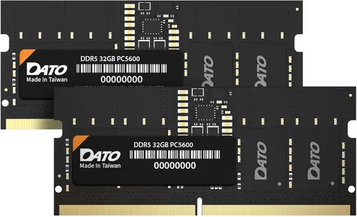 Vista 8 de DATO DDR5 SODIMM 32GB Kit 16GBx2 RAM para Laptop 5600MHz PC5-44800 CL46 1.1V 262-Pin Sin ECC no tamponado dimm, Módulo de memoria para Notebook