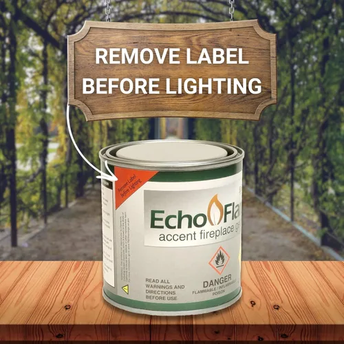 Vista 9 de Echo Valley EchoFlame - Combustible de gel para chimeneas interiores y exteriores (paquete de 12)
