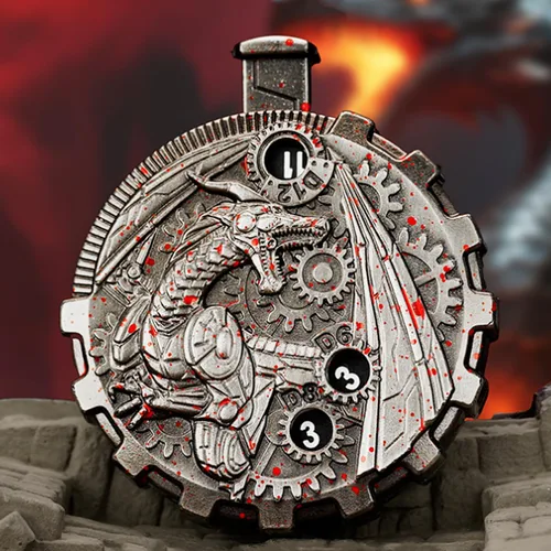 Vista 21 de Juego de dados de ruleta único 7 en 1 de metal DND para juegos de rol de mesa, dados giratorios para juegos de rol, juegos de dados DND equilibrados